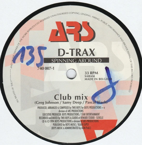 D-trax - Spinning Around (12") - Image 3