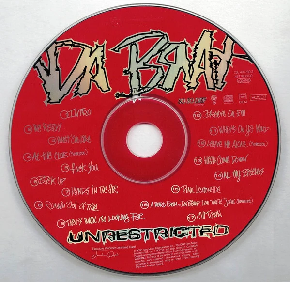 Da Brat - Unrestricted (HDCD, Album) - Image 3