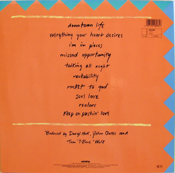 Daryl Hall & John Oates - Ooh Yeah! (LP, Album) - Image 2