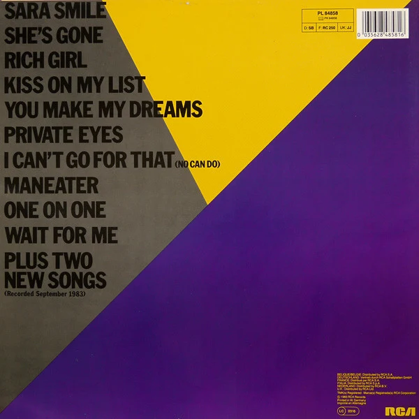 Daryl Hall & John Oates - Rock 'N Soul Part 1 (LP, Comp, Gra) - Image 2