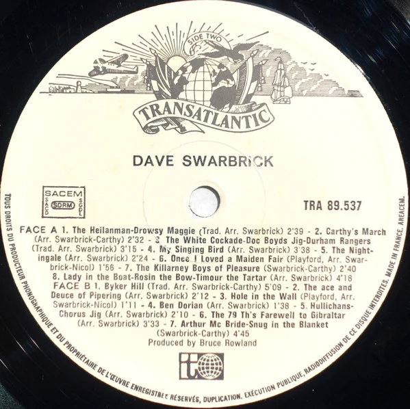 Dave Swarbrick - Swarbrick (LP, Album) - Image 3