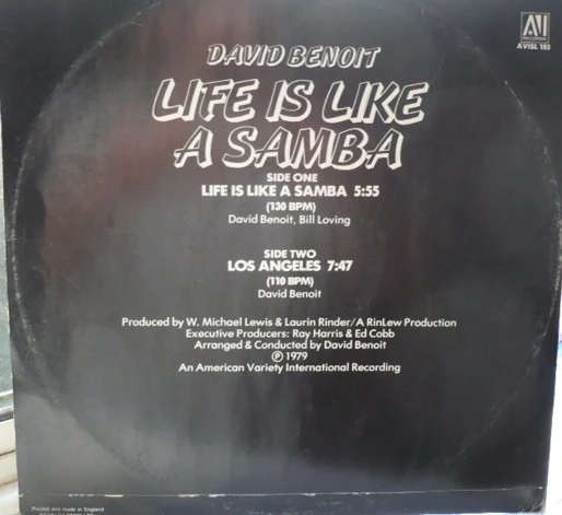David Benoit - Life Is Like A Samba (12") - Image 3