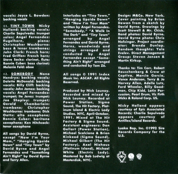 David Byrne - Uh-Oh (CD, Album) - Image 5