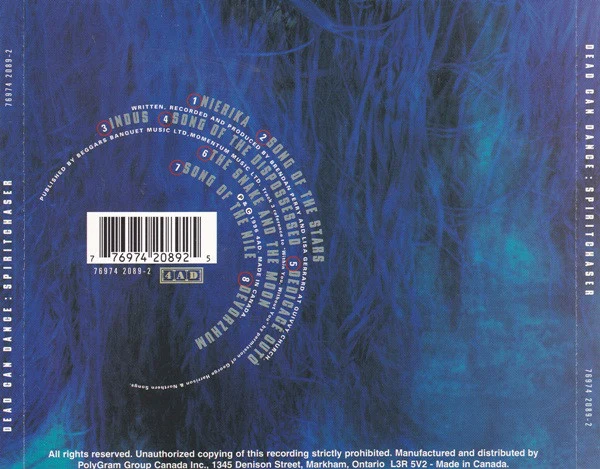 Dead Can Dance - Spiritchaser (CD, Album) - Image 2