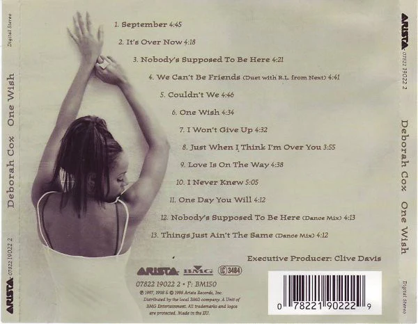 Deborah Cox - One Wish (CD, Album) - Image 2