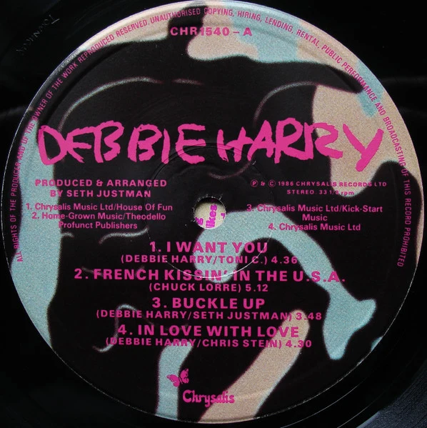 Deborah Harry - Rockbird (LP, Album, Pin) - Image 3