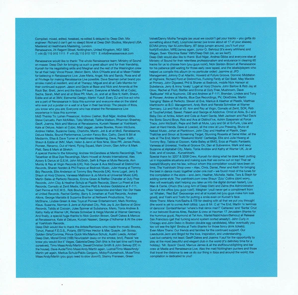 Deep Dish - Renaissance: Ibiza (2xCD, Mixed) - Image 2
