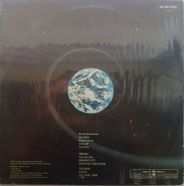 Deep Purple - Fireball (LP, Album, RP) - Image 2