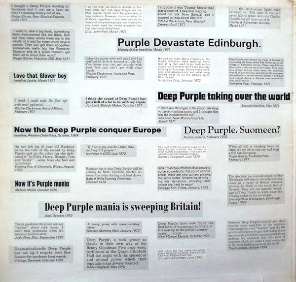 Deep Purple - Who Do We Think We Are (LP, Album, Gat) - Image 2