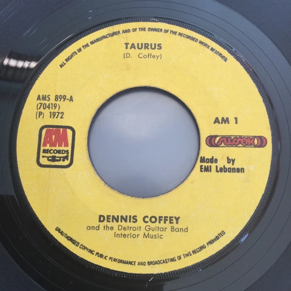 Dennis Coffey And The Detroit Guitar Band - Taurus / Can You Feel It (7")