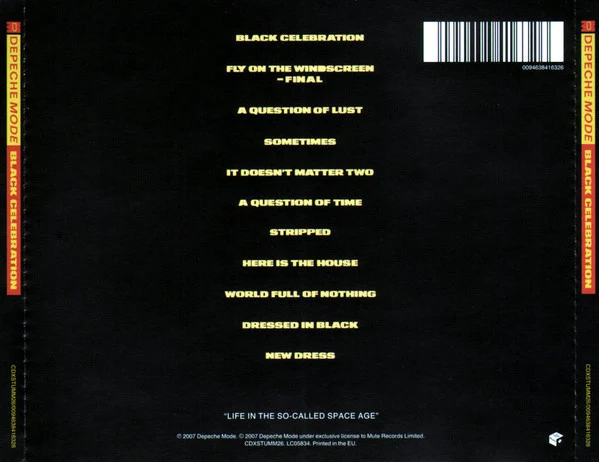 Depeche Mode - Black Celebration (CD, Album, RE, RM, RP, Col) - Image 2
