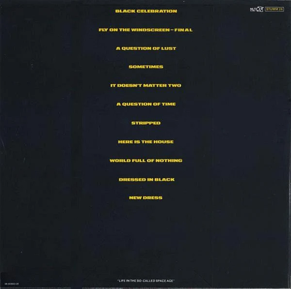 Depeche Mode - Black Celebration (LP, Album) - Image 2