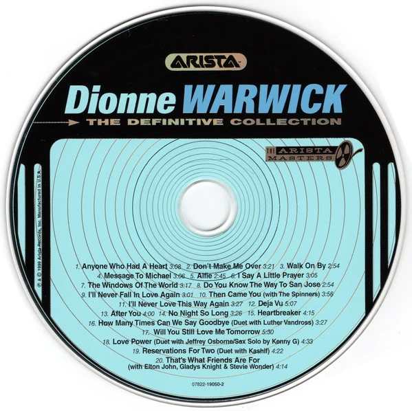 Dionne Warwick - The Definitive Collection (CD, Comp, RM) - Image 3