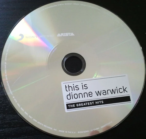 Dionne Warwick - This Is Dionne Warwick - The Greatest Hits (CD, Comp, Dig) - Image 3