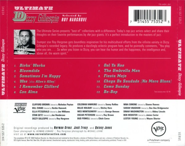 Dizzy Gillespie - Ultimate Dizzy Gillespie (CD, Comp) - Image 4
