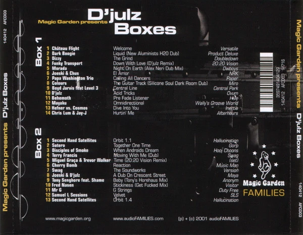 D'julz - Magic Garden Presents D'julz Boxes (2xCD, Comp, Mixed) - Image 2