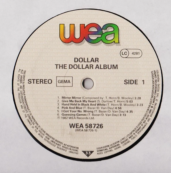 Dollar - The Dollar Album (LP, Album) - Image 3