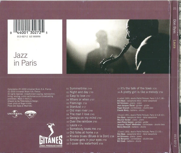 Don Byas - Laura (CD, Comp, RM, RP) - Image 2