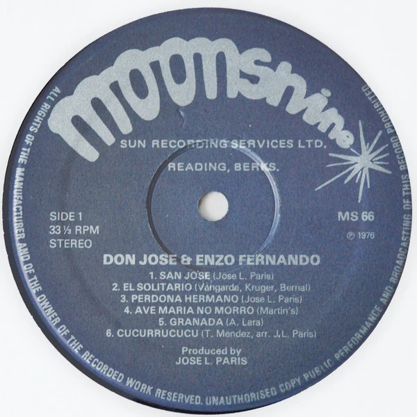 Don Jose (6), Enzo Fernando - Night Out At The Concordia Notte (LP, Album) - Image 3
