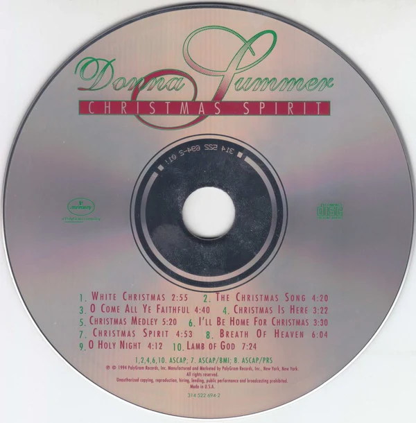 Donna Summer - Christmas Spirit (CD, Album) - Image 3
