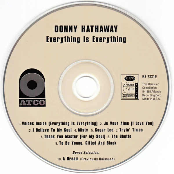 Donny Hathaway - Everything Is Everything (CD, Album, RE, RM, RP) - Image 4