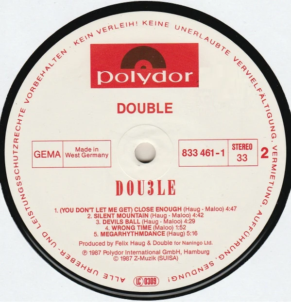 Double - Dou3le (LP, Album) - Image 4