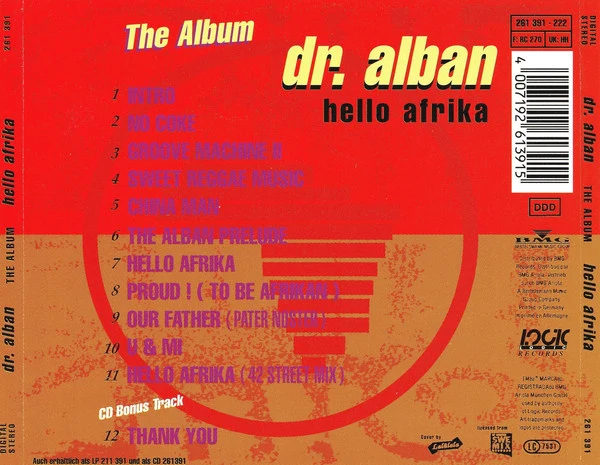 Dr. Alban - Hello Afrika (The Album) (CD, Album) - Image 5