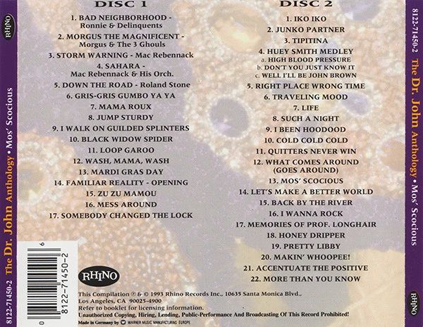 Dr. John - Mos' Scocious: The Dr. John Anthology (2xCD, Comp) - Image 5