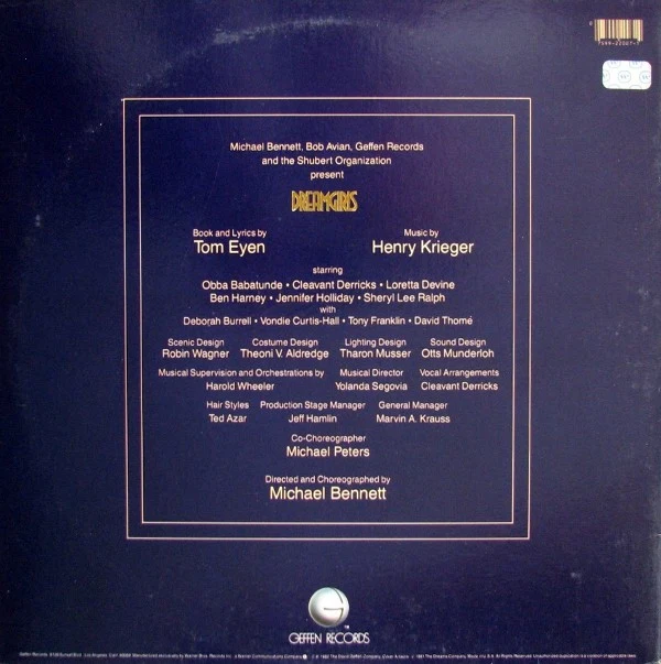 Dreamgirls Original Broadway Cast - Dreamgirls - Original Broadway Cast Album (LP, Album) - Image 3