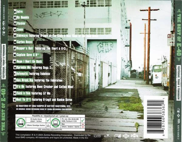 E-40 - The Best Of E-40 (Yesterday, Today & Tomorrow) (CD, Comp, Copy Prot., RM) - Image 2