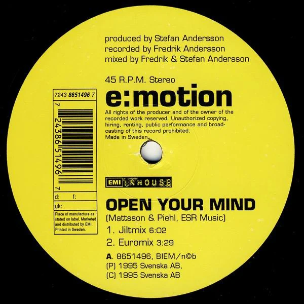 E:Motion - Open Your Mind (12")