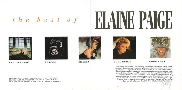 Elaine Paige - The Best Of Elaine Paige - Memories (CD, Comp) - Image 3