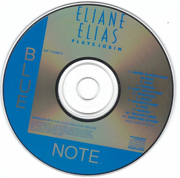 Eliane Elias - Eliane Elias Plays Jobim (CD, Album) - Image 4