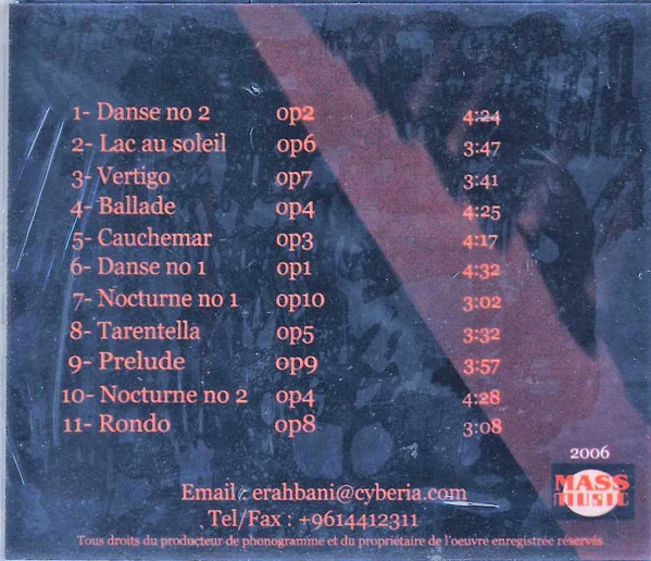 Elias Rahbani - Morceaux Classiques Pour Piano Compostion Et Interpretation (CD, Album) - Image 2