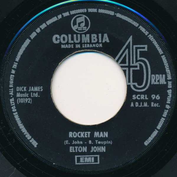 Elton John - Rocket Man (7", Single)