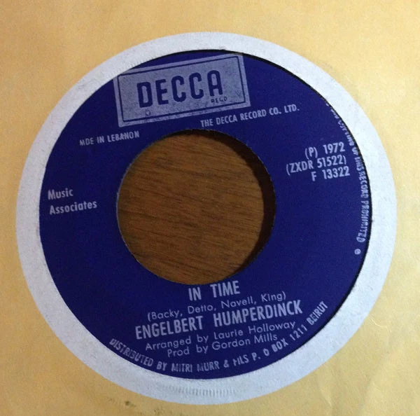 Engelbert Humperdinck - In Time / How Does It Feel (7", Single)