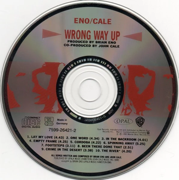 Eno* / Cale* - Wrong Way Up (CD, Album) - Image 3