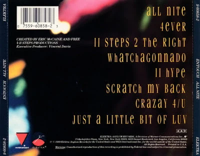 Entouch  - All Nite (CD, Album) - Image 2