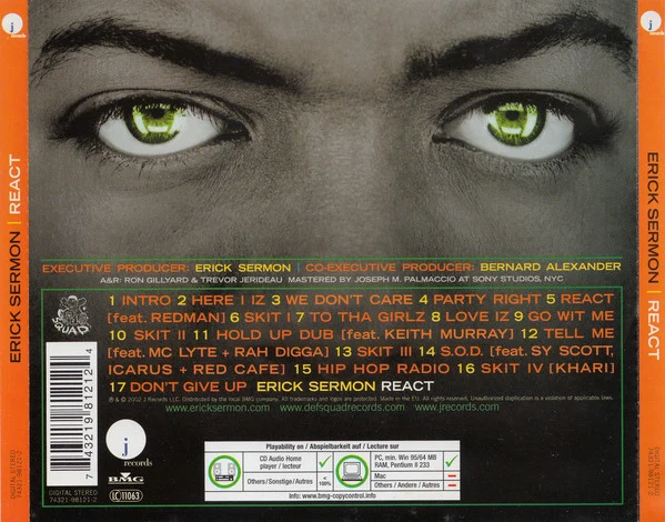 Erick Sermon - React (CD, Album) - Image 2
