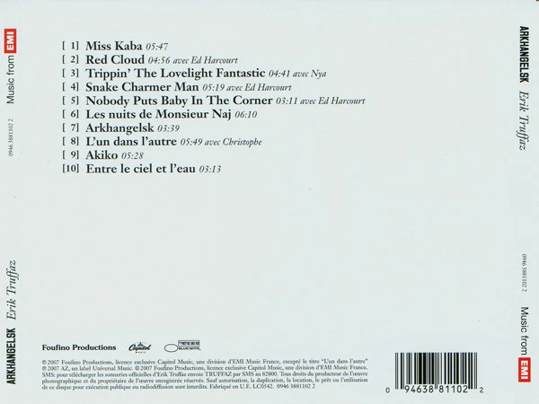 Erik Truffaz, Marcello Giuliani, Marc Erbetta, Patrick Muller - Arkhangelsk (CD, Album) - Image 3