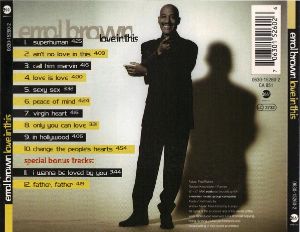 Errol Brown - Love In This (CD, Album) - Image 4