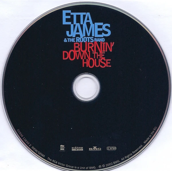 Etta James & The Roots Band (2) - Burnin' Down The House (CD, Album) - Image 3