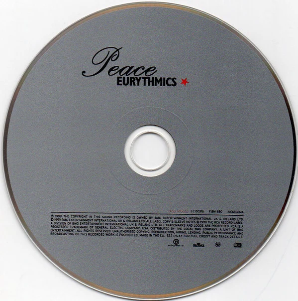 Eurythmics - Peace (CD, Album) - Image 5