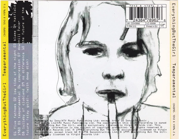 EverythingButTheGirl* - Temperamental (CD, Album) - Image 2