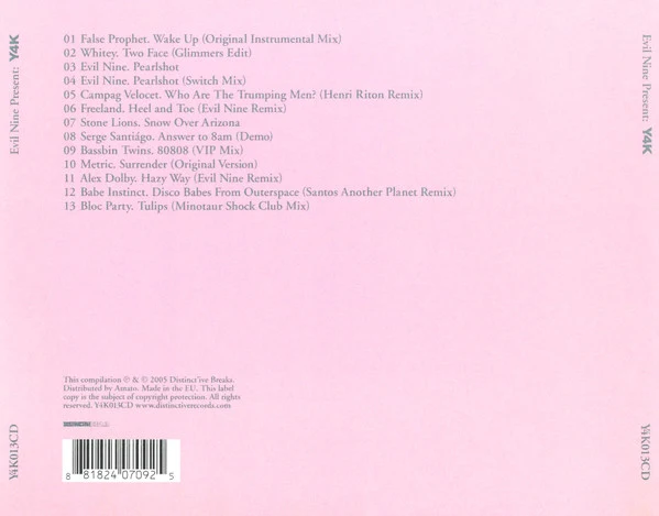 Evil Nine - Y4K (CD, Mixed) - Image 2