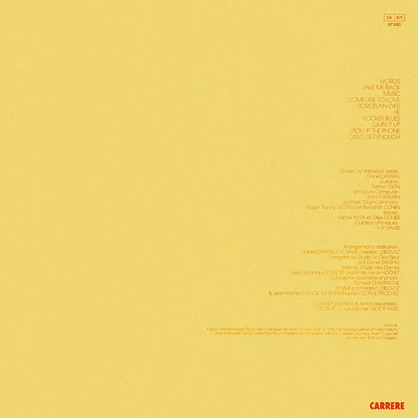 F.R. David - Words (LP, Album) - Image 2