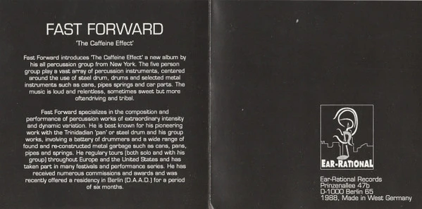 Fast Forward - The Caffeine Effect (CD, Album) - Image 3