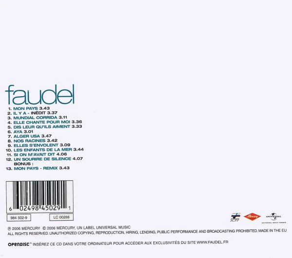 Faudel - Mundial Corrida (CD, Album, Enh, RE) - Image 2