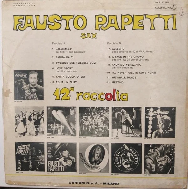 Fausto Papetti - 12ª Raccolta (LP, Album) - Image 2