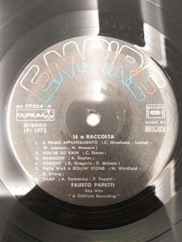 Fausto Papetti - 16a Raccolta (LP, Album) - Image 3